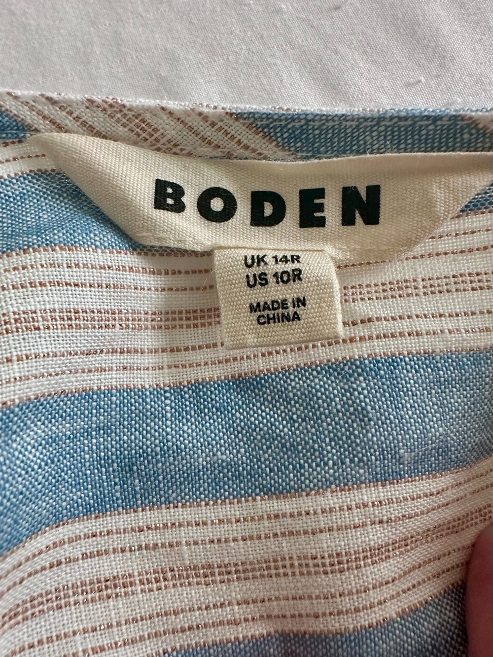 BODEN | linen blend kaftan/maxi dress - Picture 9 of 12